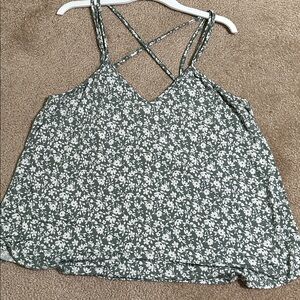 Floral Strappy Tank Top